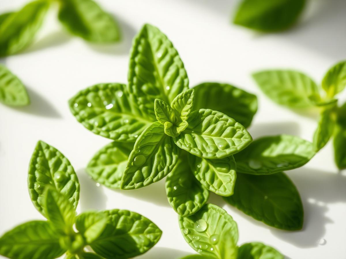 Fresh mint leaves
